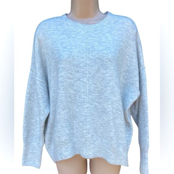 VINCE CAMUTO LIGHT GRAY SWEATER SHIRT - Picture 1 of 5